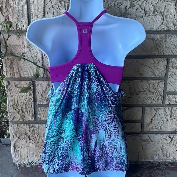 Fabletics Norwalk Tank Orchid Purple, Size Small Bult in Padded Bra Yoga Gym - Picture 8 of 13